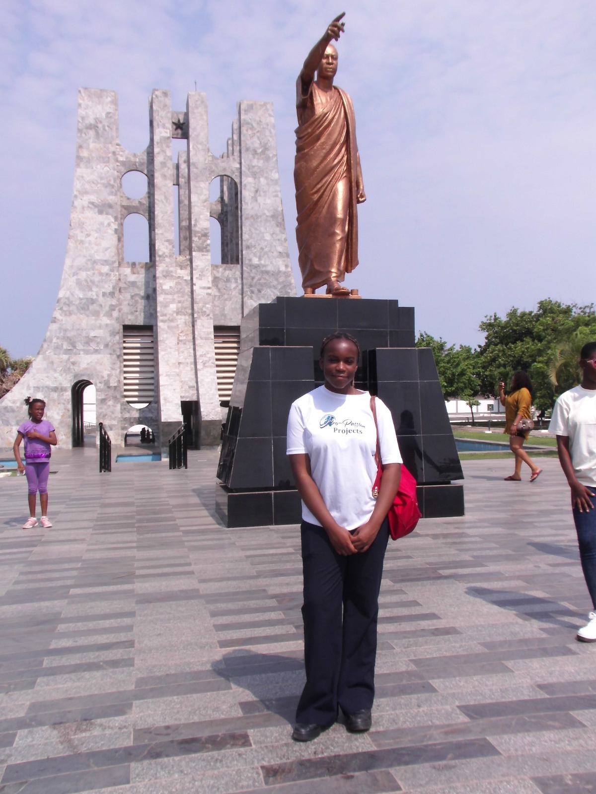 Law intern at Ghana first president Kwame Nkrumah Mosoleum