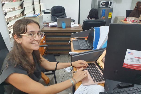 Sara a Pro-Passion Projects Law and Human Rights intern from Italy working at Legal Aid Commission
