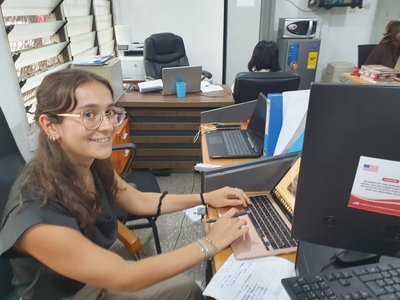 Sara a Pro-Passion Projects Law and Human Rights intern from Italy working at Legal Aid Commission