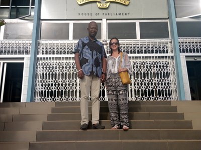 Visit to parliament house Ghana